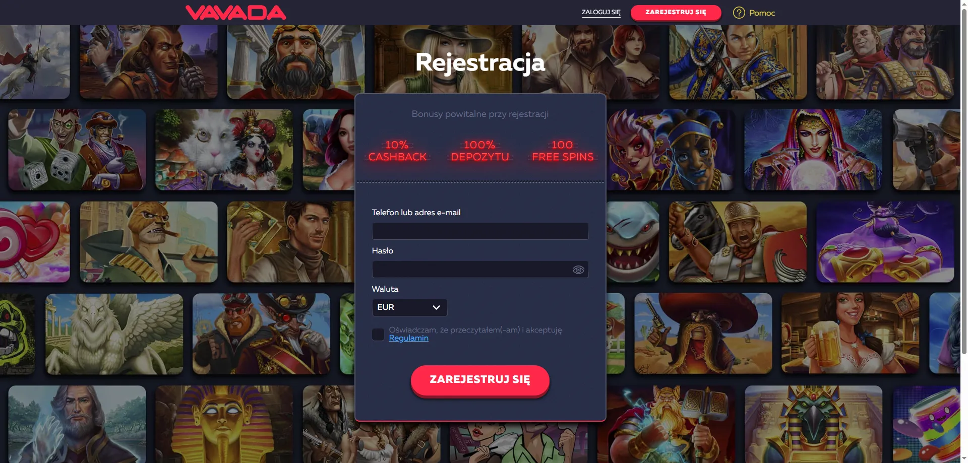 Rejestracja w Vavada Casino &ndash; szybki formularz rejestracyjny